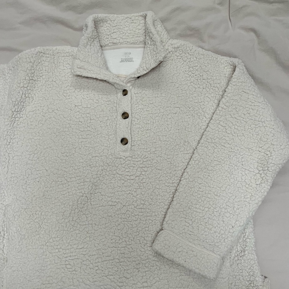 Oversized Sherpa Sweatshirt